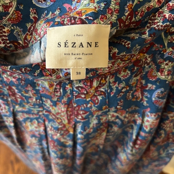 (DUP) - Sezane Alicia Skirt - Ranch Marine (size 38) - Picture 3 of 4